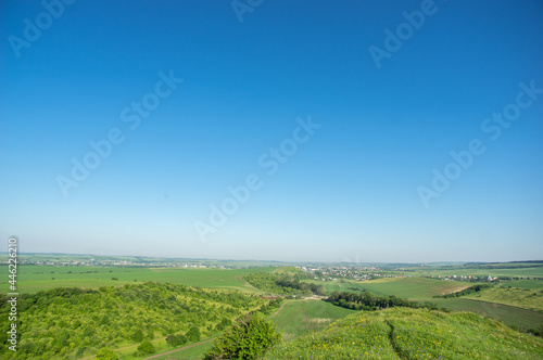 Beautiful summer landscape, fields in the countryside