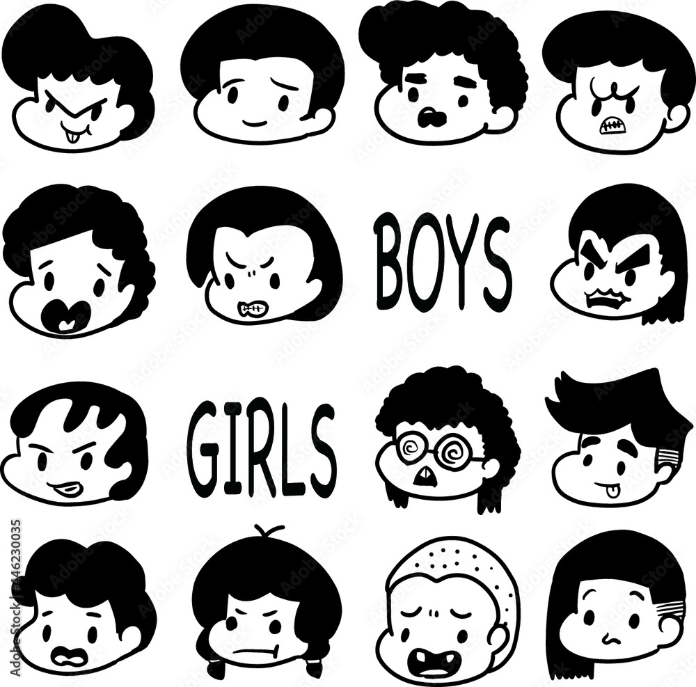 子どもたちの顔