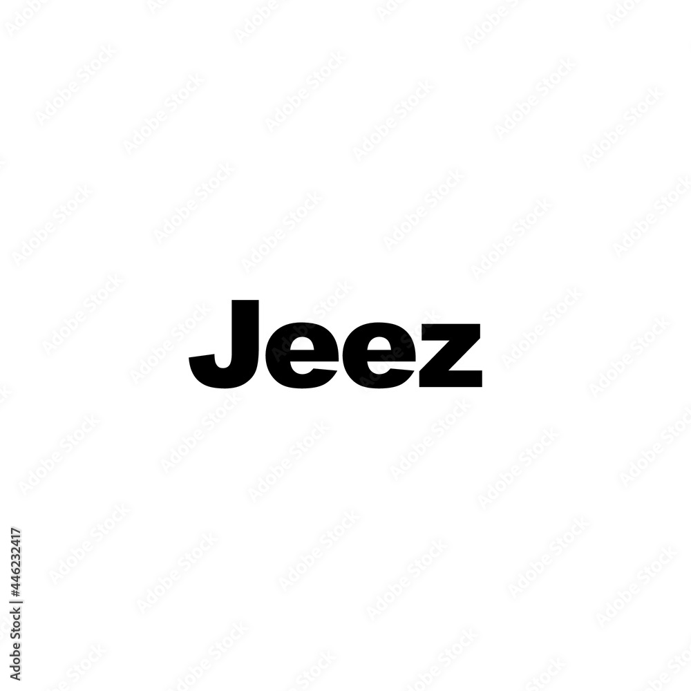 Jeez logo or wordmark design