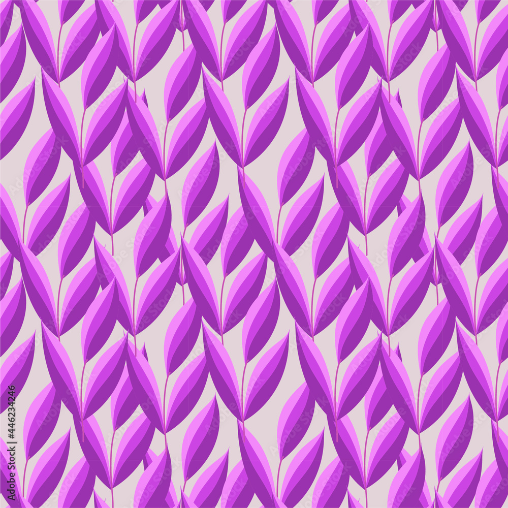 Obraz premium Floral pink seamless pattern