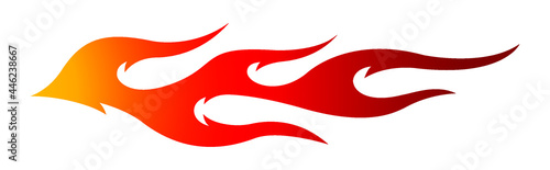 Tribal hot rod flame motorcycle and car decal graphic. Ideal for car decal, sticker and even tattoos.