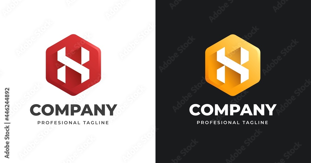 Letter H logo design template with geometric shape style Letter H logo design template with geometric shape style
