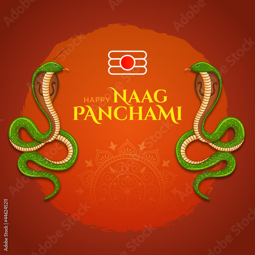 Happy Naag panchami with Snake & shivling