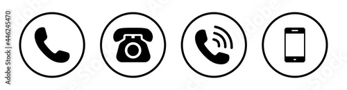Call icon, Phone icon vector, Telephone sign.