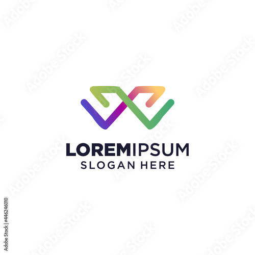 Free Download Letter W logo vector illustration, Design inspiration. Colorful icons - GFXLoad