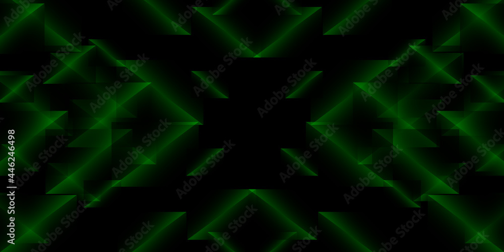 Abstract black and green geometry background Abstract black and green geometry background