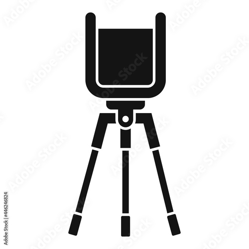 Phone video stand icon simple vector. Mobile tripod