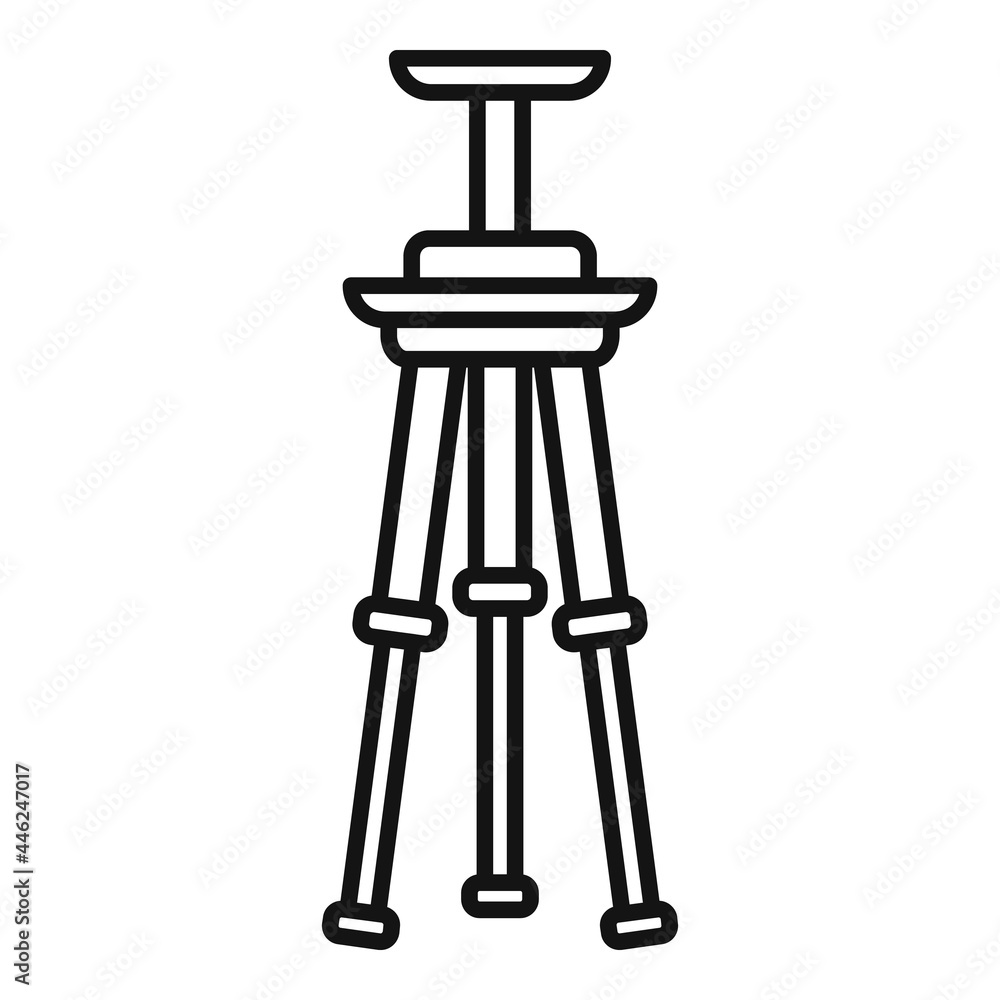 Tripod icon outline vector. Video camera stand Tripod icon outline vector. Video camera stand