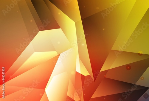 Light Red, Yellow vector Abstract illustration with colored bubbles in nature style.
