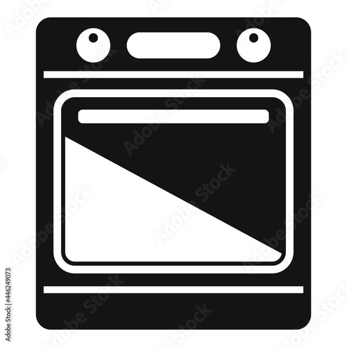 Electric convection oven icon simple vector. Kitchen stove