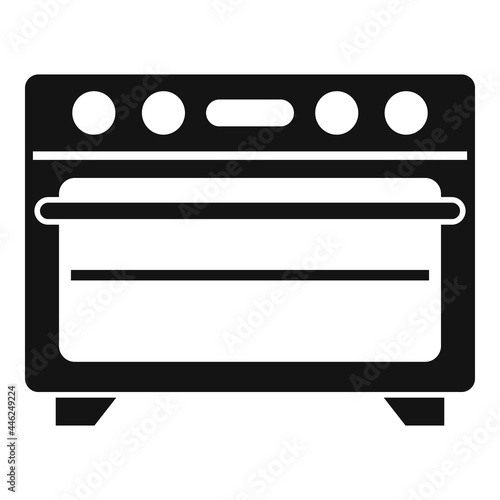 Kitchen convection oven icon simple vector. Electric grill stove