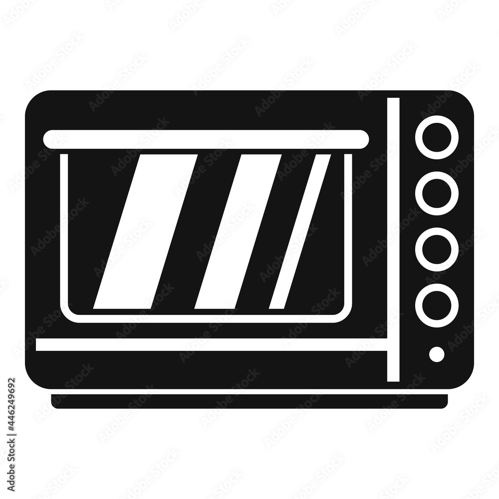 Fan convection oven icon simple vector. Grill kitchen stove