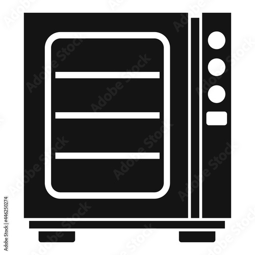 Oven convection technology icon simple vector. Gas fan stove