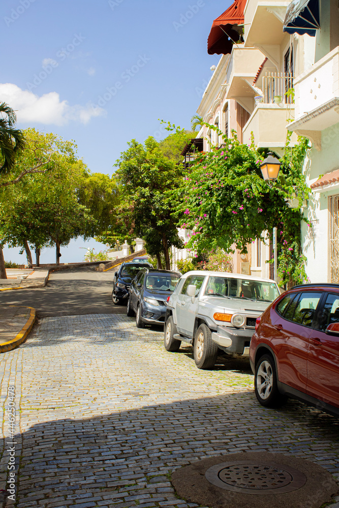 Samolepka street in the city