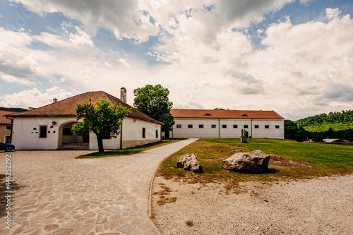 Cerveny Kamen Castle is a 13th-century castle in Slovakia. Castle with beautiful garden and park photo