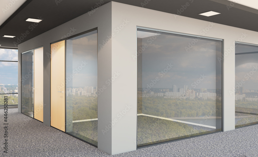 Modern meeting room. 3D rendering. Modern meeting room. 3D rendering.