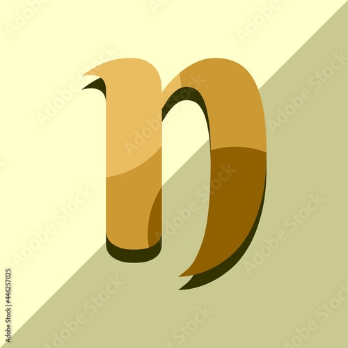 Letter  icon and logo template. New design and elegant typographic concept. three Colour. File EPS.
