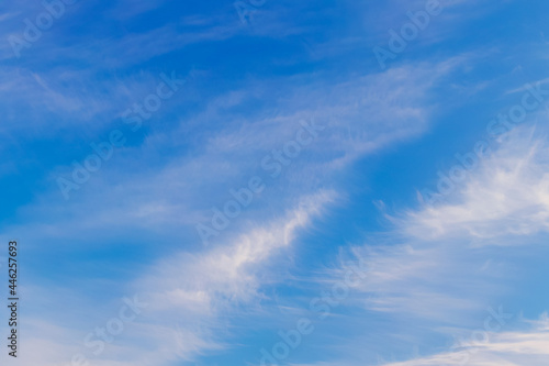 Fototapeta Naklejka Na Ścianę i Meble -  aerial nature scenic view of blue skt white clouds simple photography