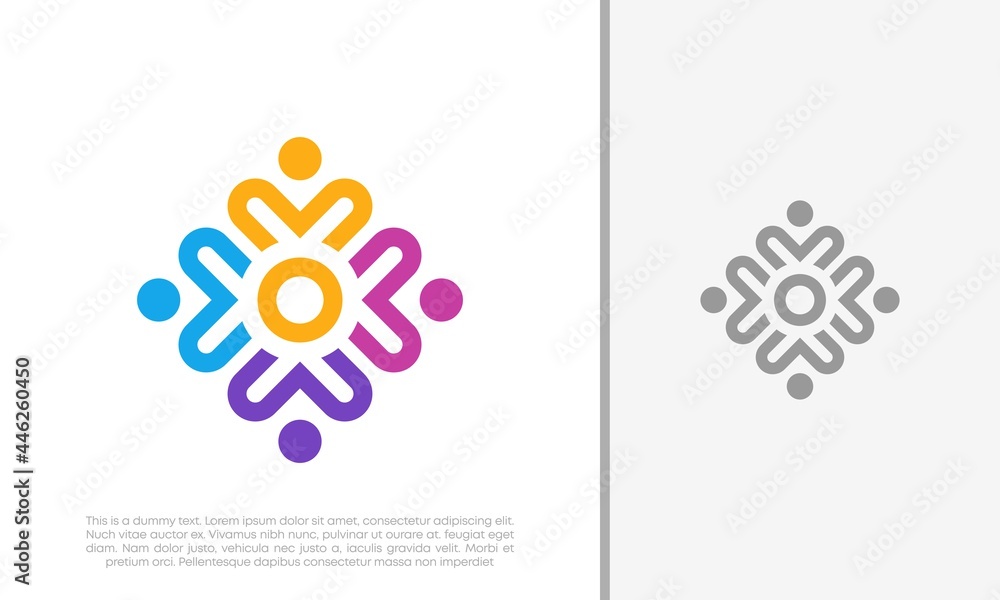 Global Community Logo Icon Elements Template. Community human Logo template vector. Community health care. Abstract Community logo. Global Community Logo Icon Elements Template. Community human Logo template vector. Community health care. Abstract Community logo.