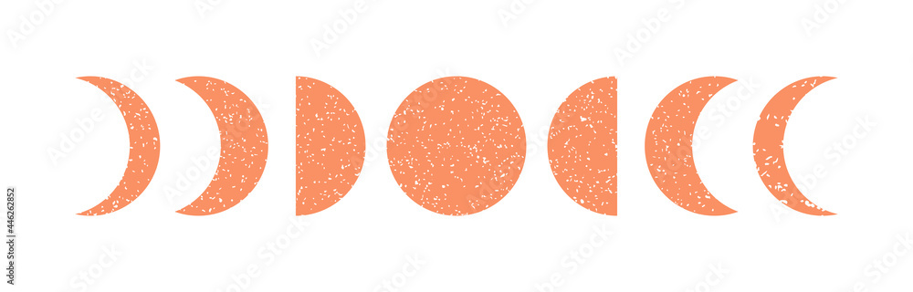 Poster with phases of moon Poster with phases of moon