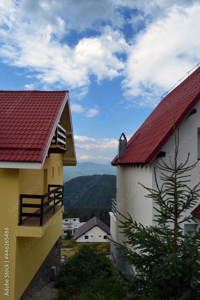 Houses in the mountains 