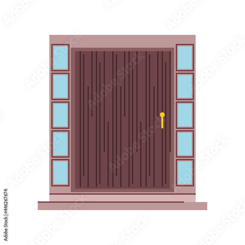 wooden front door
