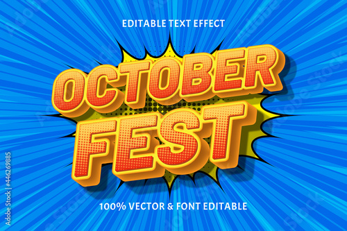 OCTOBER FEST EDITABLE TEXT EFFECT