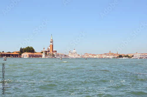 San Giorgio island in the Canals of Venice ,Italy