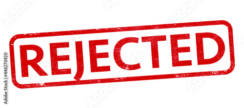 Rejected Rubber Stamp. Rejected Rubber Grunge Stamp Seal Vector Illustration - Vector