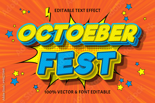 OCTOBER FEST EDITABLE TEXT EFFECT