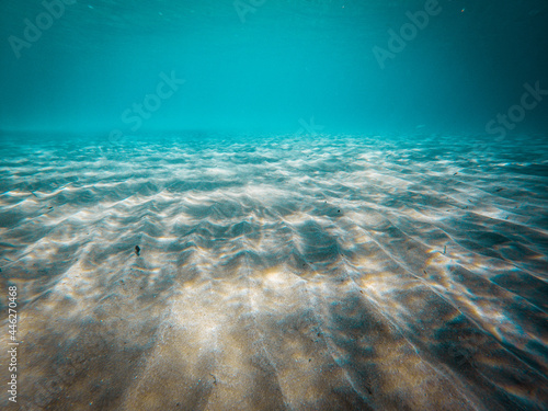 underwater view from the sea in corfu