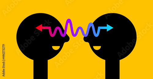 Understanding icon. Conversation concept. Communication logo