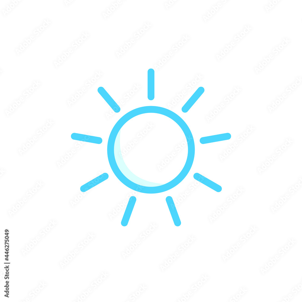 Illustration Vector Graphic of Sun icon Illustration Vector Graphic of Sun icon