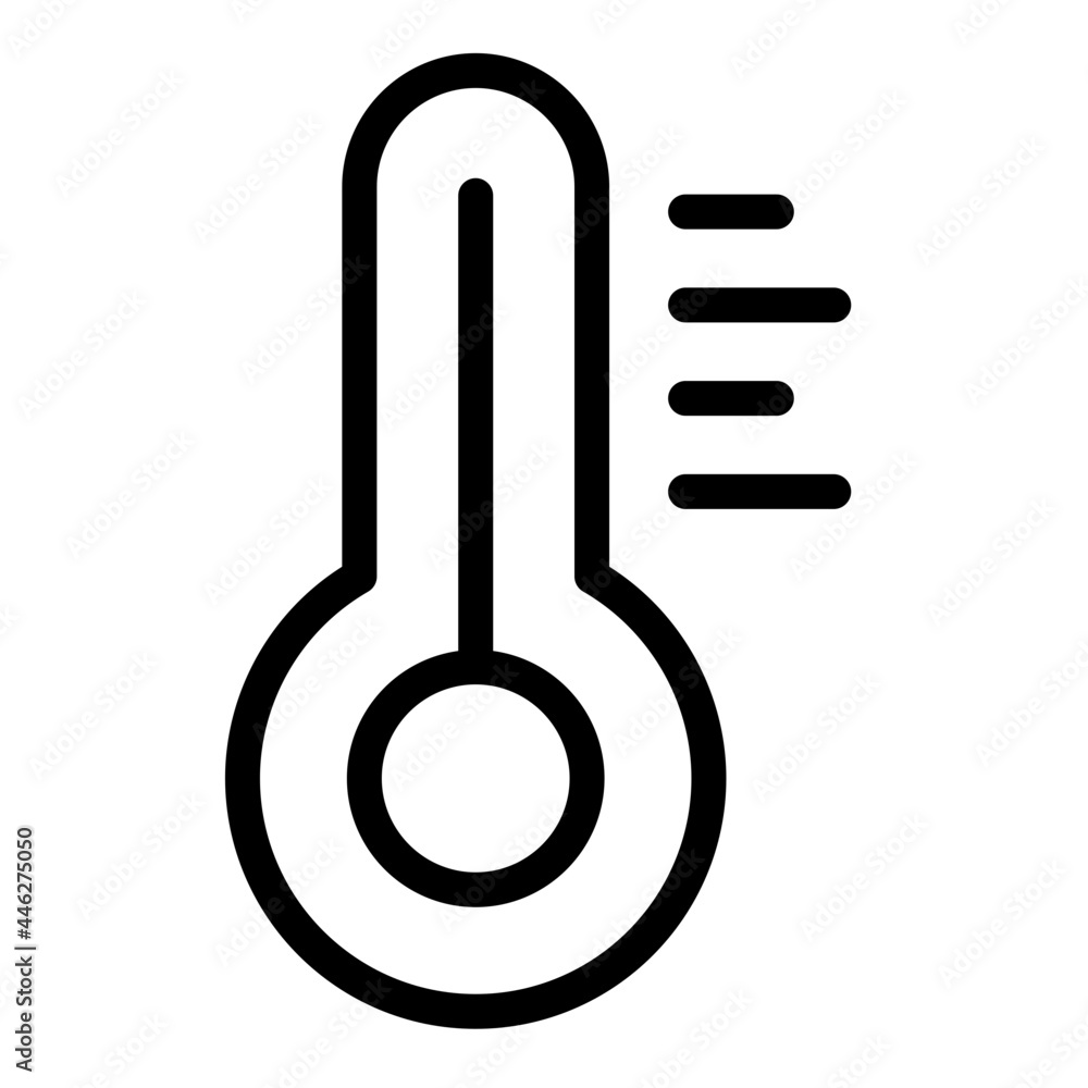 Temperature line icon Temperature line icon