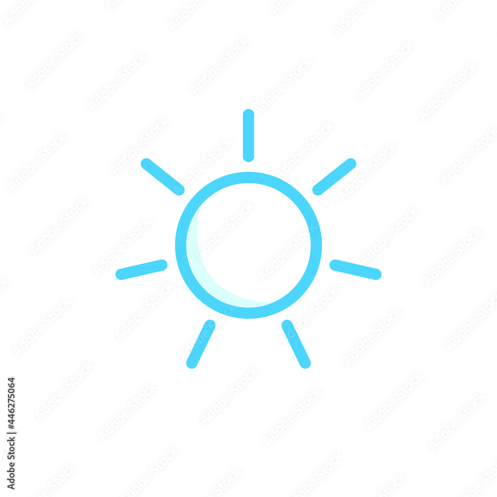 Illustration Vector Graphic of Sun icon Illustration Vector Graphic of Sun icon