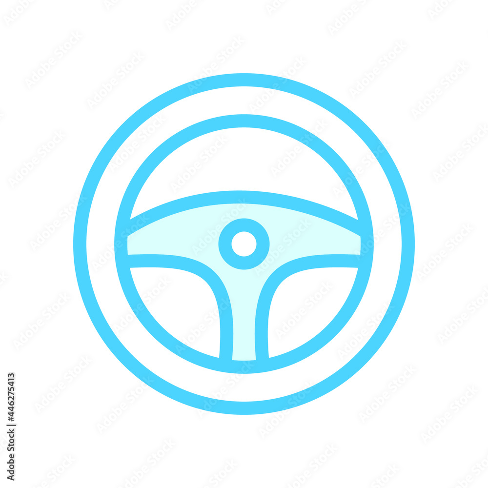 Illustration Vector Graphic of Wheel Steering icon Illustration Vector Graphic of Wheel Steering icon