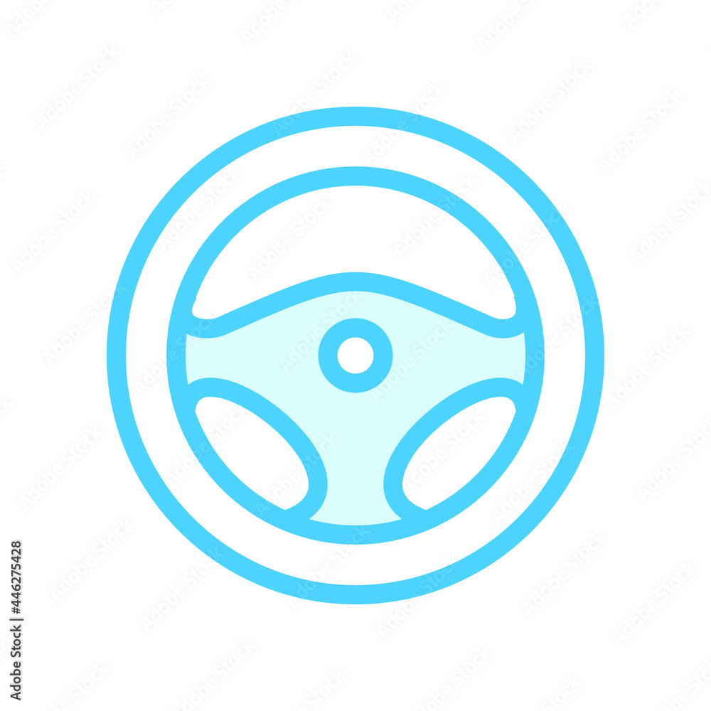 Illustration Vector Graphic of Wheel Steering icon Illustration Vector Graphic of Wheel Steering icon