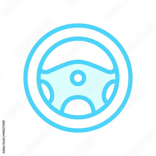 Illustration Vector Graphic of Wheel Steering icon 