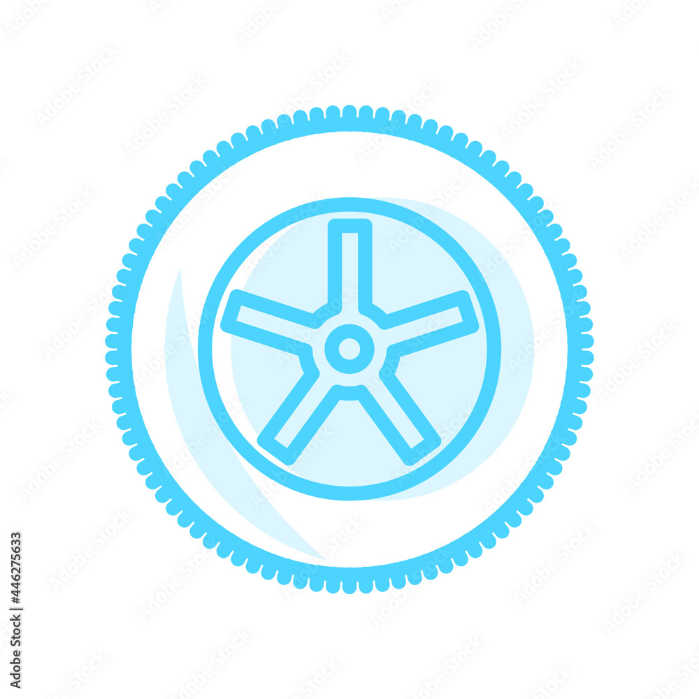 Illustration Vector Graphic of Wheel Steering icon Illustration Vector Graphic of Wheel Steering icon