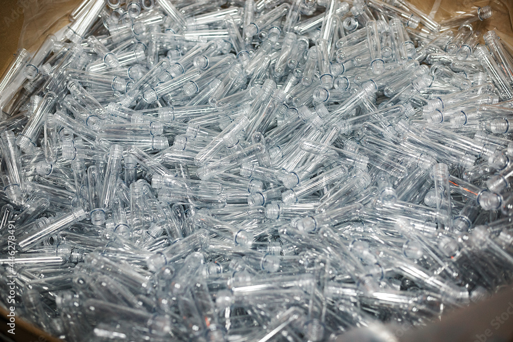 a bag of empty plastic bottles collected for recycling. the use of plastic as a secondary raw material. caring for the environment and the environment. plastic waste is ready for recycling a bag of empty plastic bottles collected for recycling. the use of plastic as a secondary raw material. caring for the environment and the environment. plastic waste is ready for recycling