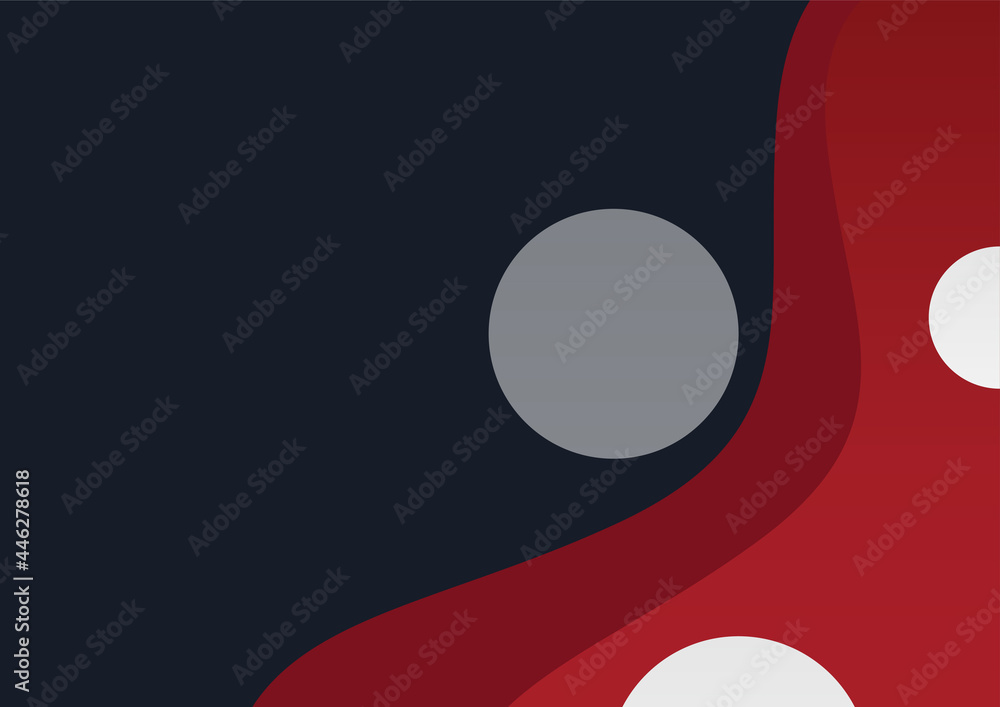 Modern simple black red wave curve abstract presentation background for business and technology design template Modern simple black red wave curve abstract presentation background for business and technology design template