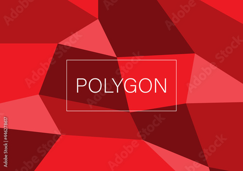 red polygon background Abstract background with blank space for logo and content display. Creative Design Background Vector Illustration