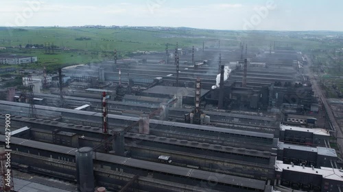 Wallpaper Mural Aerial view of a large aluminum smelter Torontodigital.ca