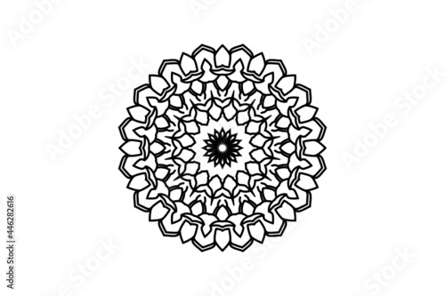 mandala flower circular pattern