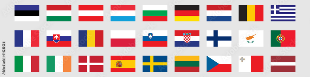 27 eu country flags