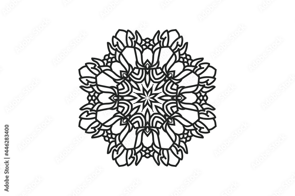mandala flower circular pattern