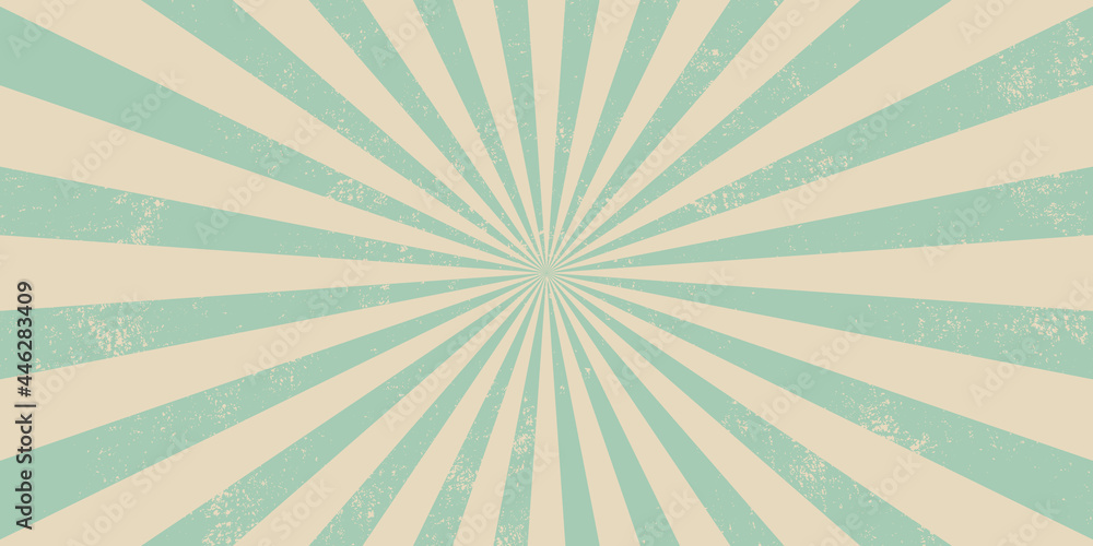 Abstract retro rays grunge background