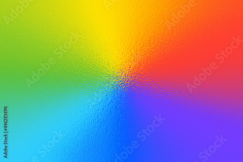 Multicolor background. Bright color texture. Rainbow gradient. Iridescent ombre. Background with metallic effect for design prints. Colour metal texture. Colours abstract surface. Vector illustration