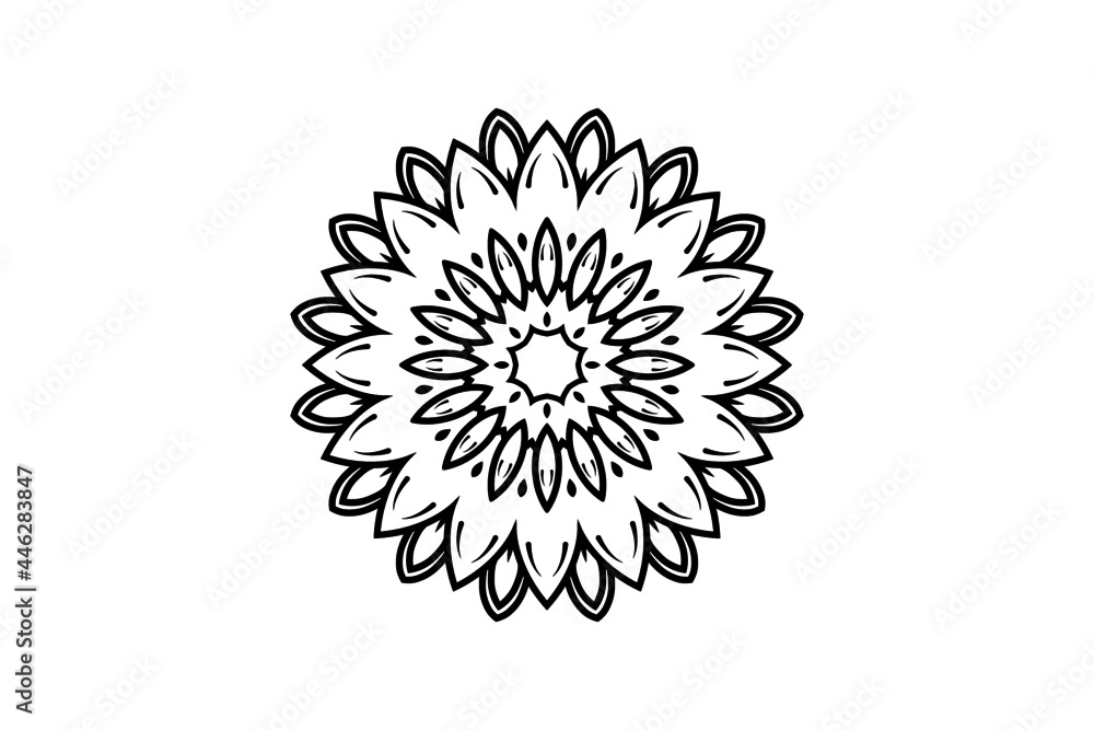 Fototapeta premium mandala circular pattern flower