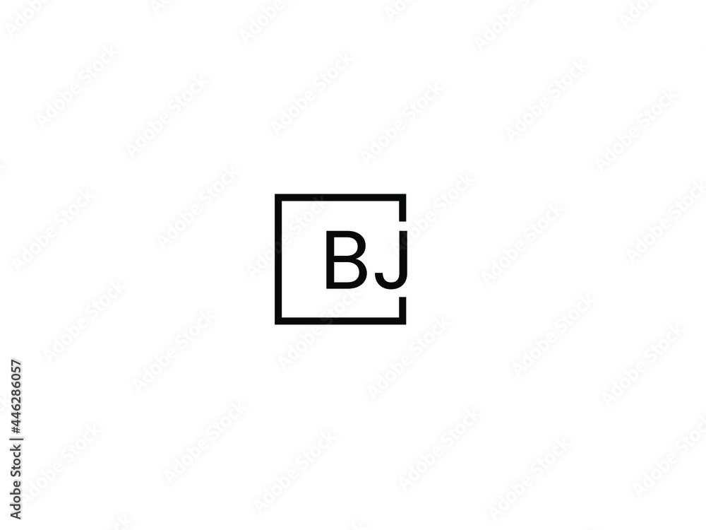 BJ Letter Initial Logo Design Vector Illustration BJ Letter Initial Logo Design Vector Illustration